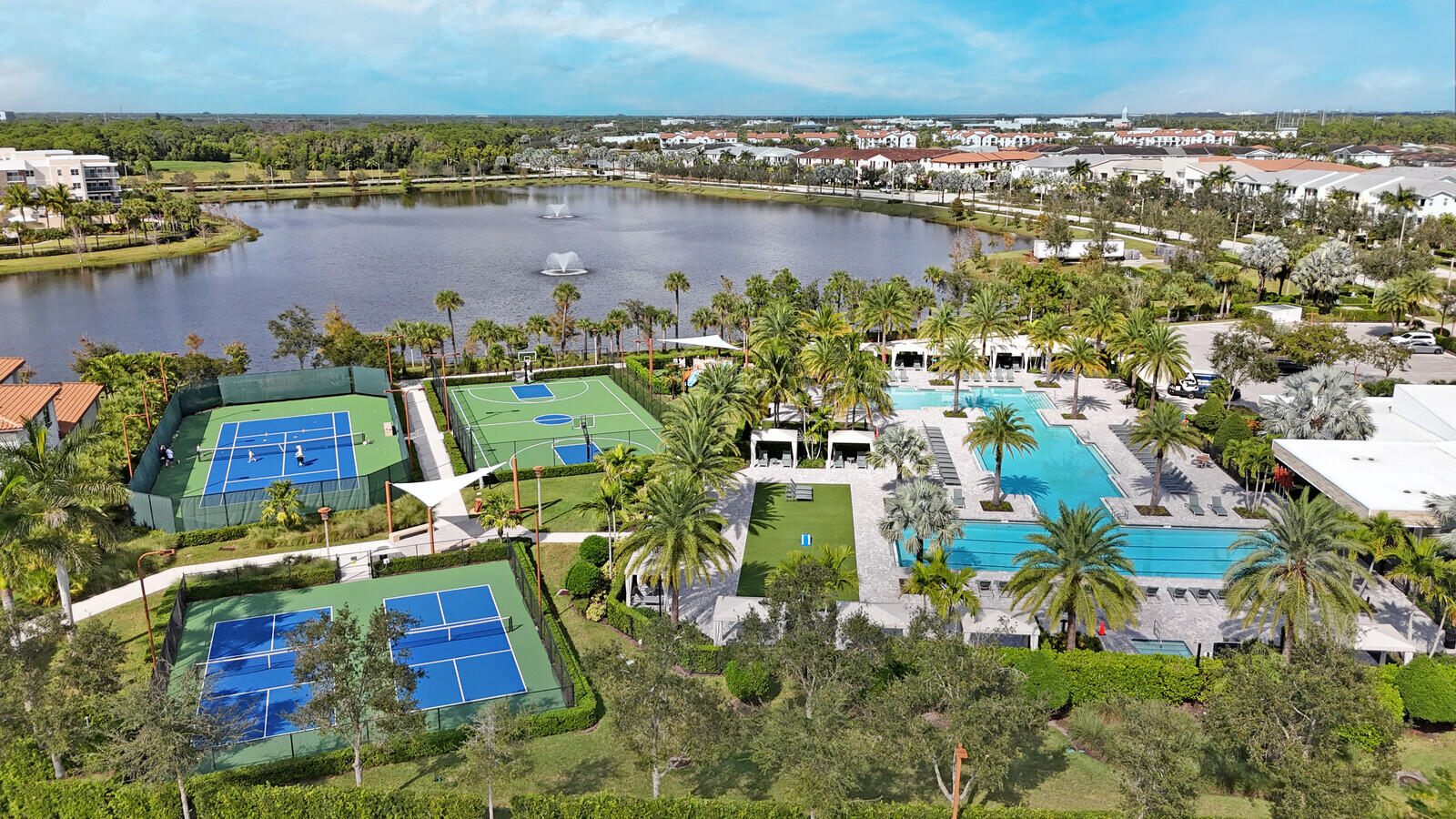 13628 Dumont Road Palm Beach Gardens, FL 33418 - Photo 41 of 44 an aerial view of a houses with a lake view