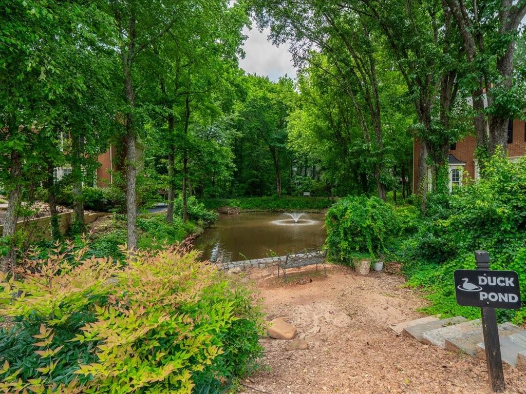 50 Mt Vernon Circle Atlanta, GA 30338 - Photo 28 of 28 a view of lake background with table and chairs and wooden fence