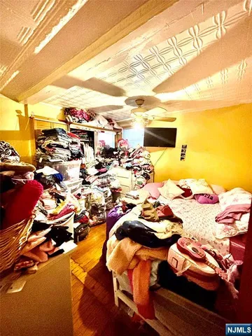 a view of a swimming pool and lounge chair