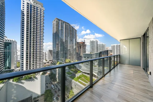 a view of a balcony with staircase