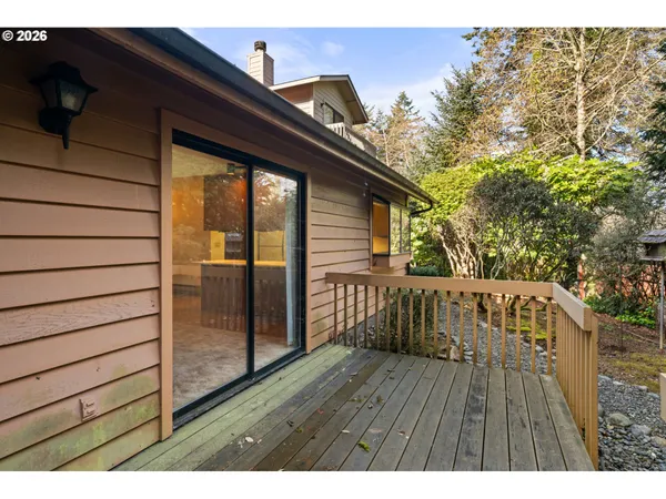 a view of outdoor space and deck