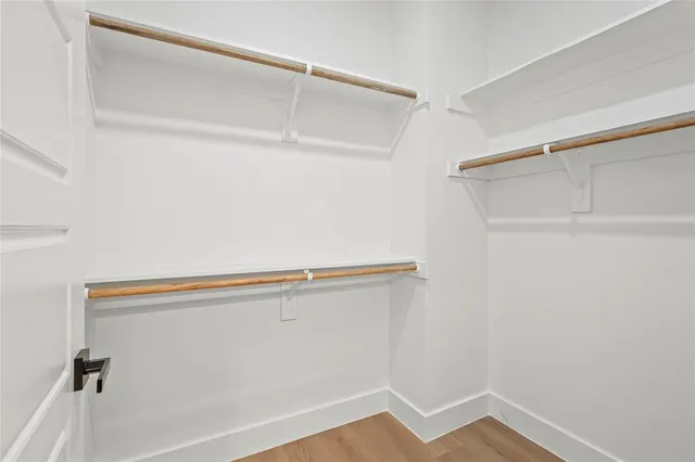 a view of small space with closet