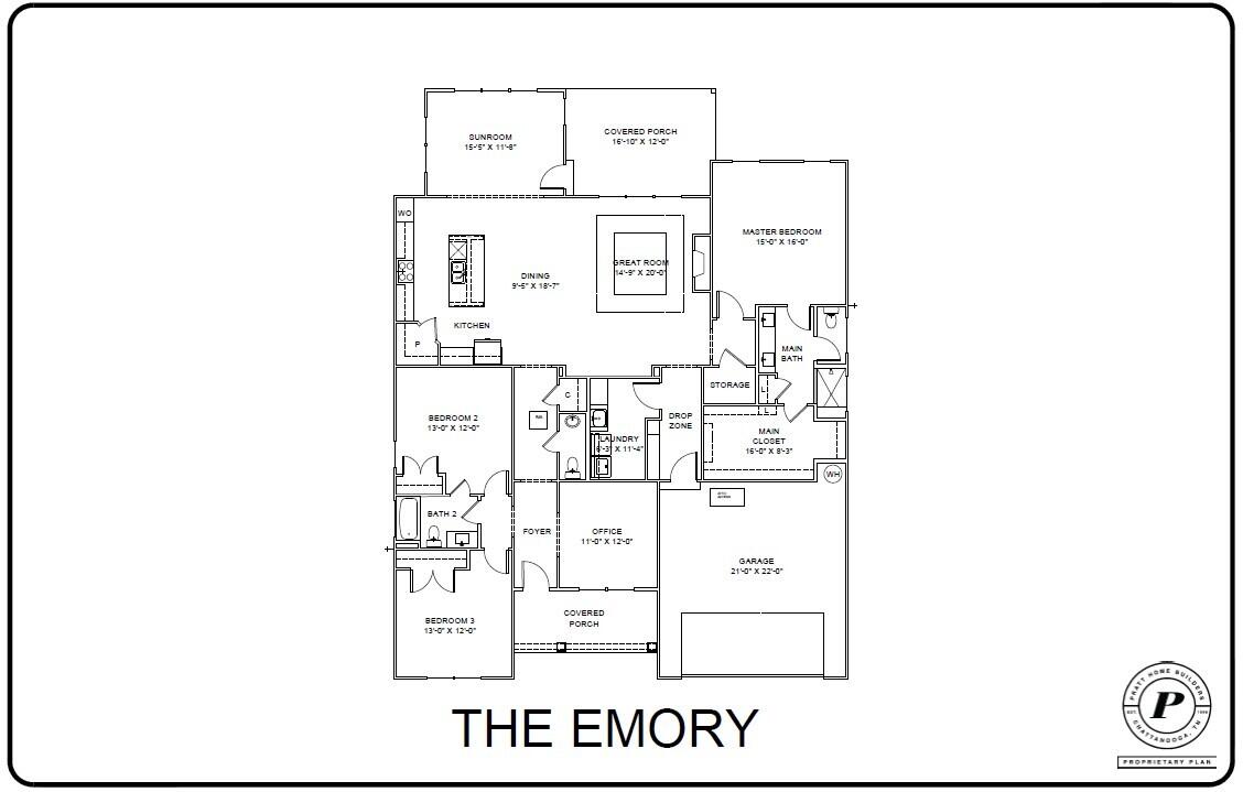 3530 Windmill Way, Unit 208 Apison, TN 37302 - Photo 22 of 22 Presentation Floor Plan
