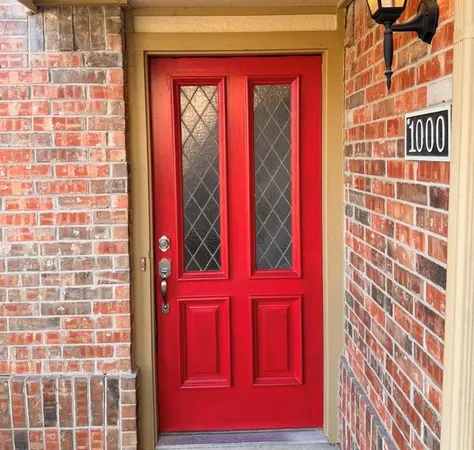 image of a red door