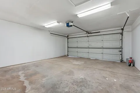 a view of a garage