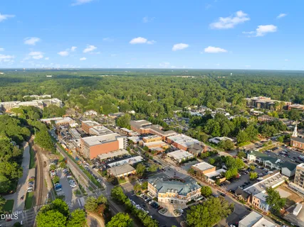 a view of a city and mountains