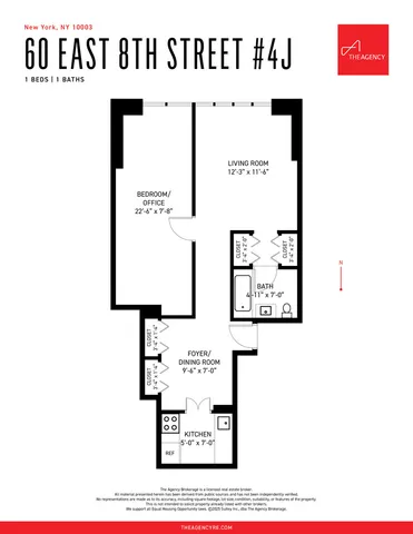 $4,700 | 60 East 8th Street, Unit 4J | Greenwich Village