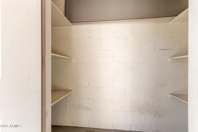 a view of a house with a small space