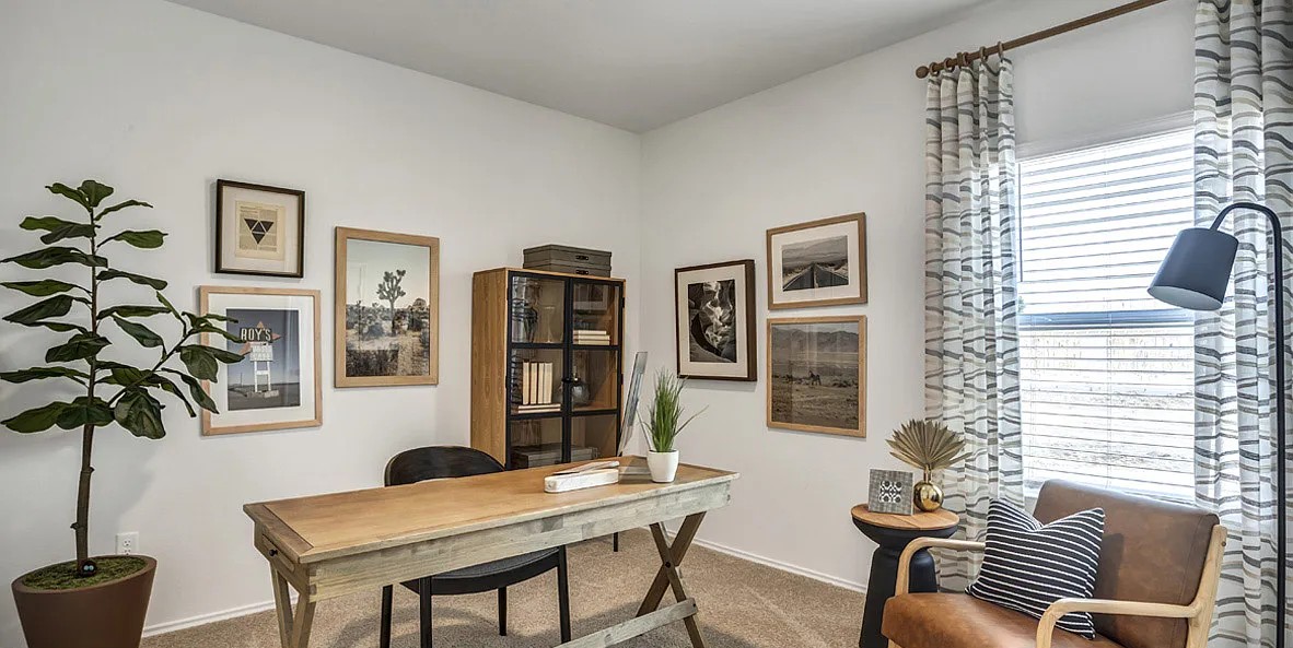 11524 Rush Lane Elgin, TX 78621 - Photo 13 of 29 Carpeted home office featuring baseboards