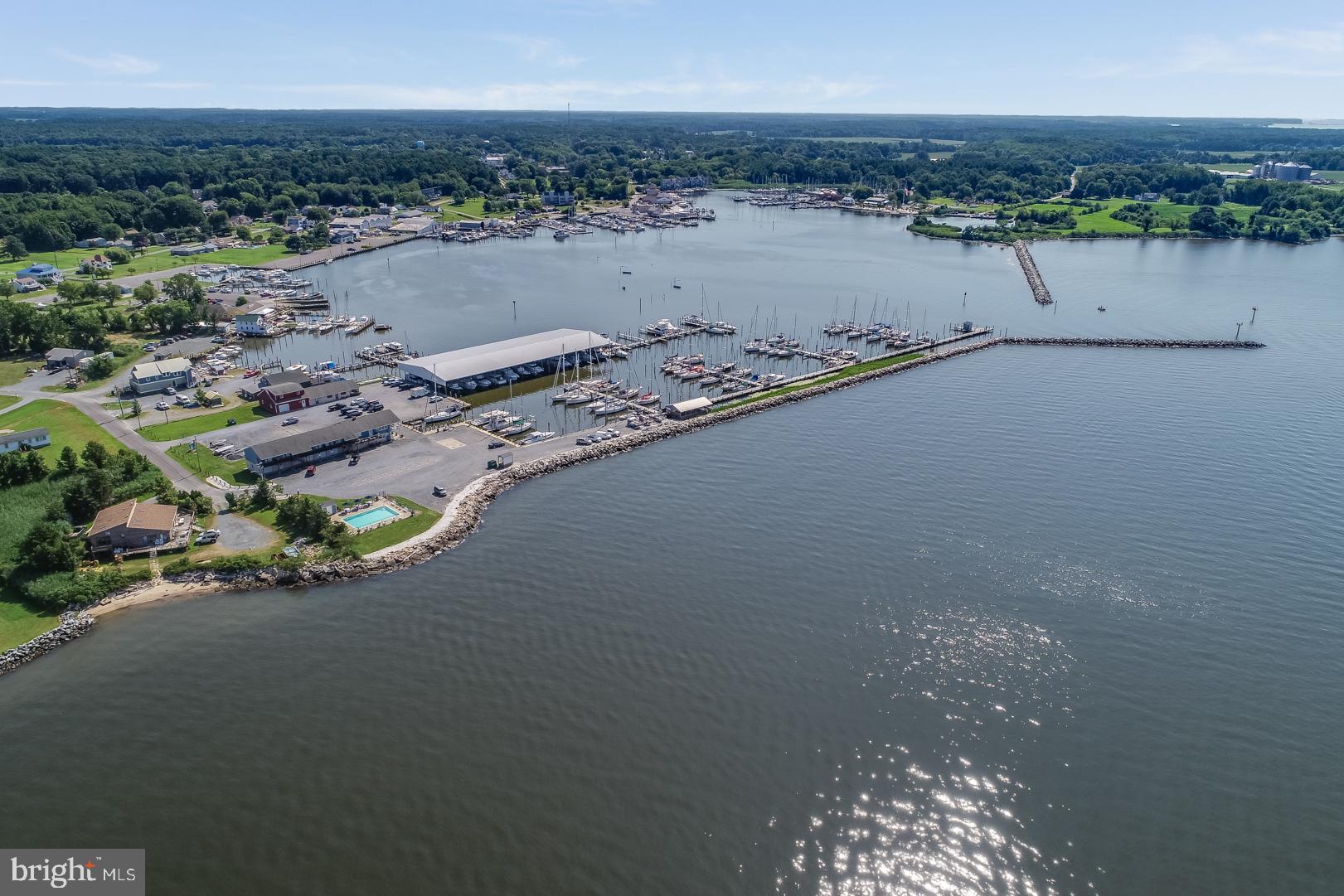 5868 Rock Hall Road Rock Hall, MD 21661 - Photo 29 of 39 Rock Hall Harbor aerial view