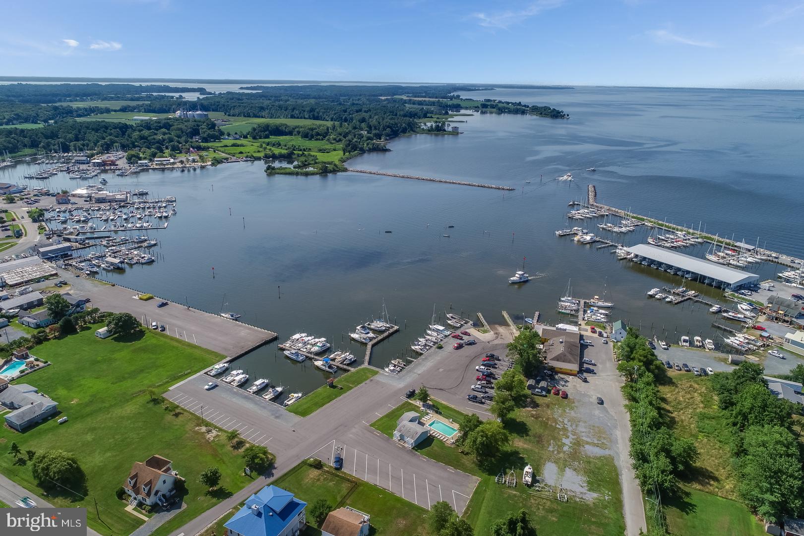 5868 Rock Hall Road Rock Hall, MD 21661 - Photo 30 of 39 Rock Hall Harbor aerial view