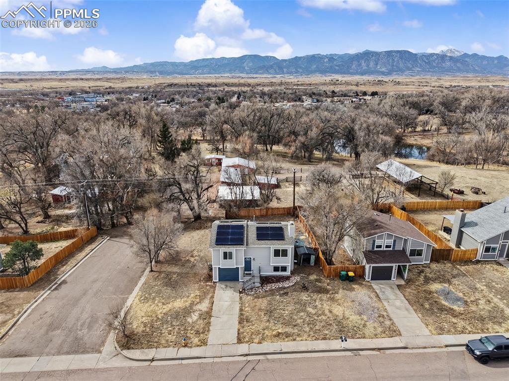 585 Blossom Field Road Fountain, CO 80817 - Photo 37 of 37 an aerial view of a house