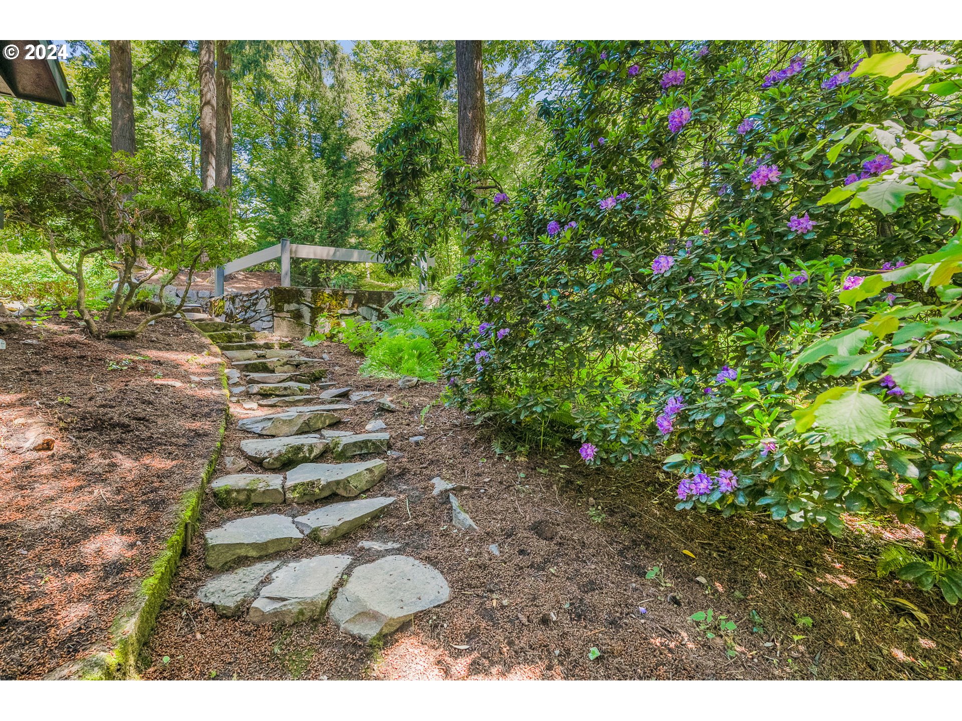 4215 Southwest Dosch Road Portland, OR 97239 - Photo 44 of 48 a view of a backyard with pathway