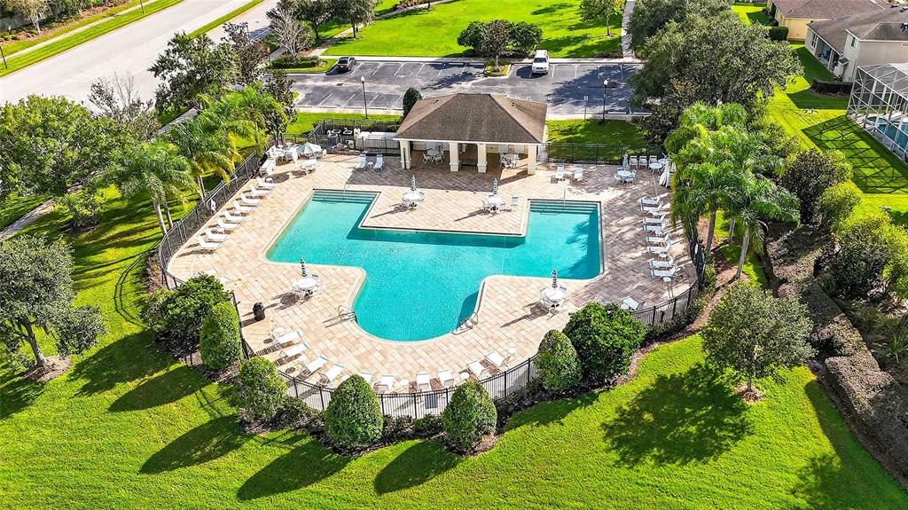 10859 Breaking Rocks Drive Tampa, FL 33647 - Photo 51 of 57 an aerial view of a house with swimming pool and outdoor seating