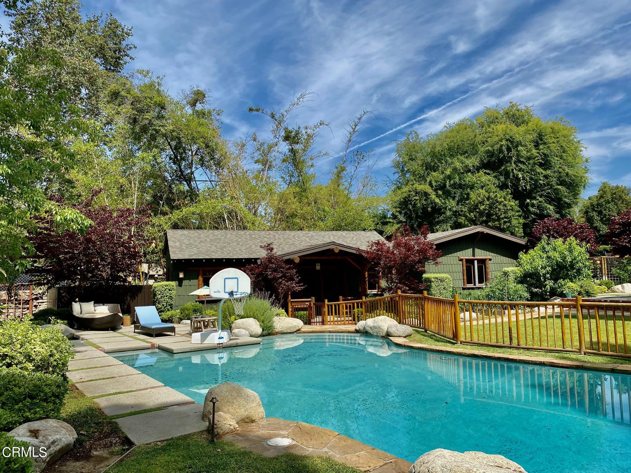 1361 Ridge Way Pasadena, CA 91106 - Photo 28 of 31 a view of a house with backyard and sitting area
