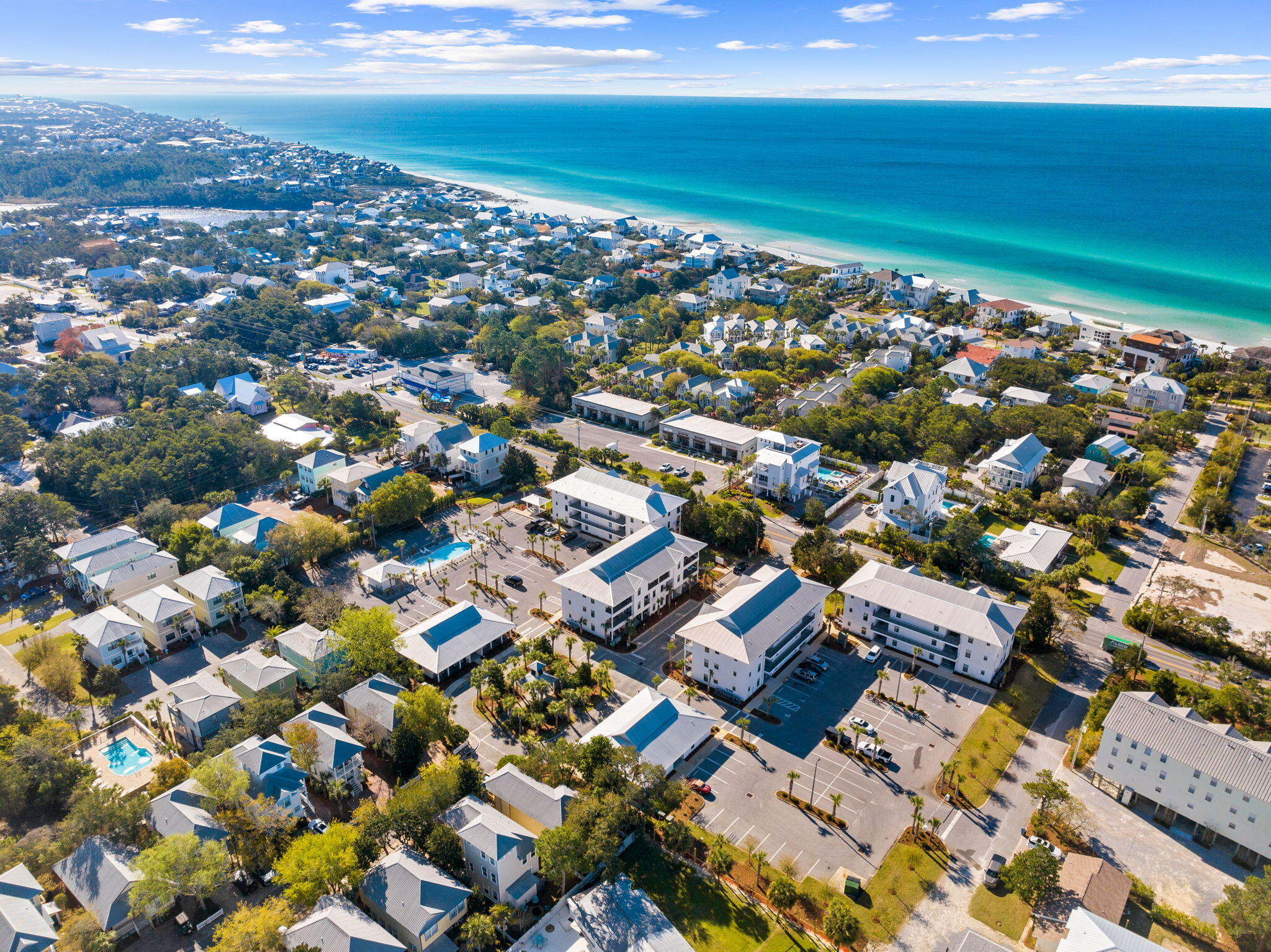 3958 West County Highway 30A, Unit 112 Santa Rosa Beach, FL 32459 - Photo 28 of 45 an aerial view of residential houses with outdoor space