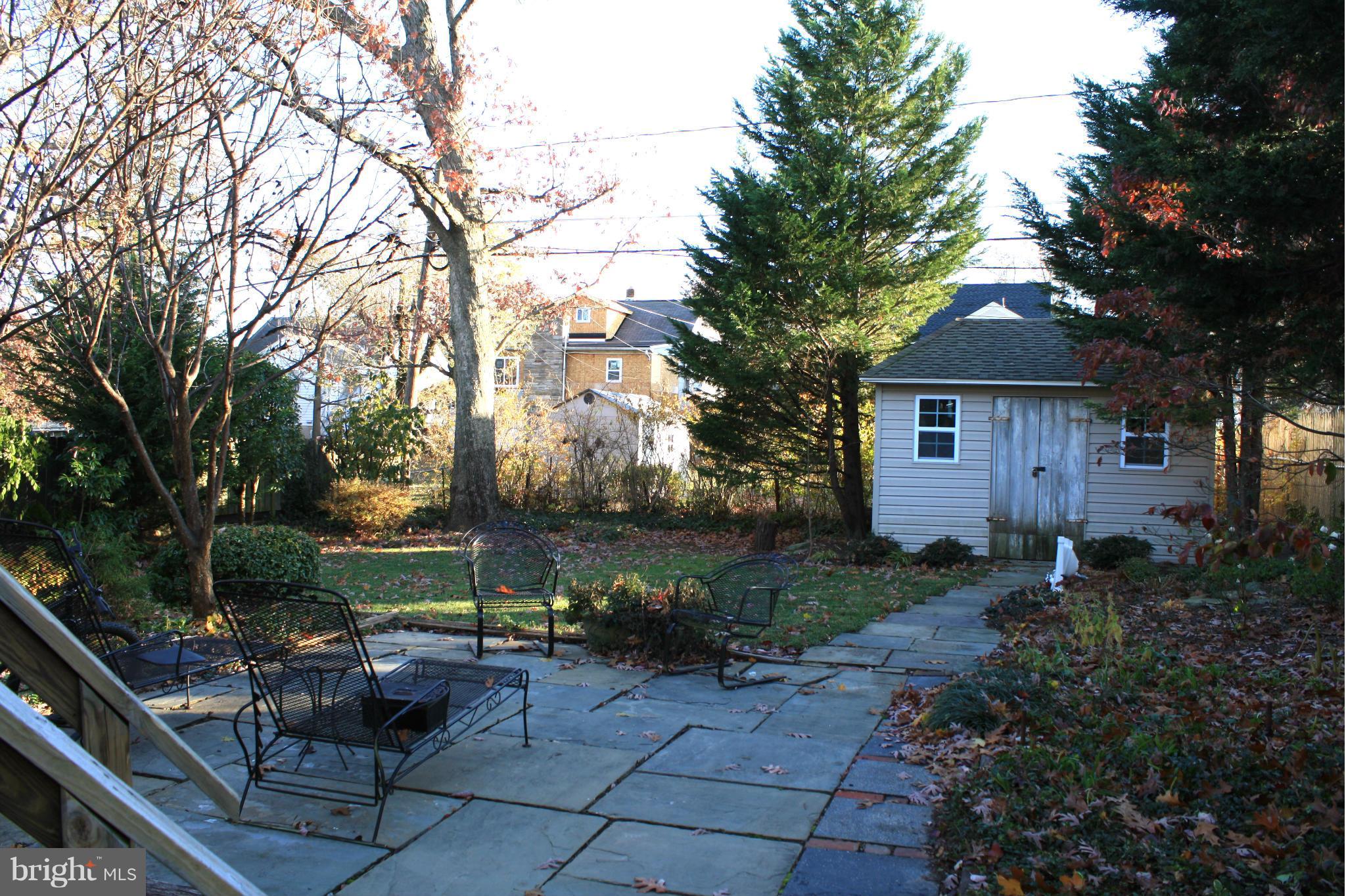33 Belfast Road Lutherville-Timonium, MD 21093 - Photo 29 of 30 Patio out back and Shed with custom doors