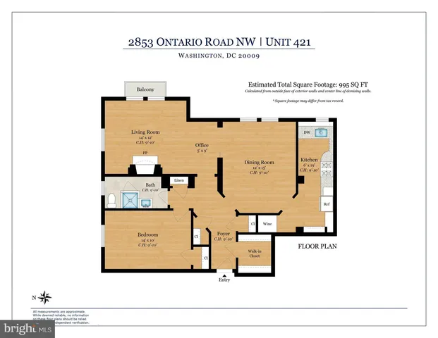 $775,000 | 2853 Ontario Road Northwest, Unit 421, Washington, DC 20009