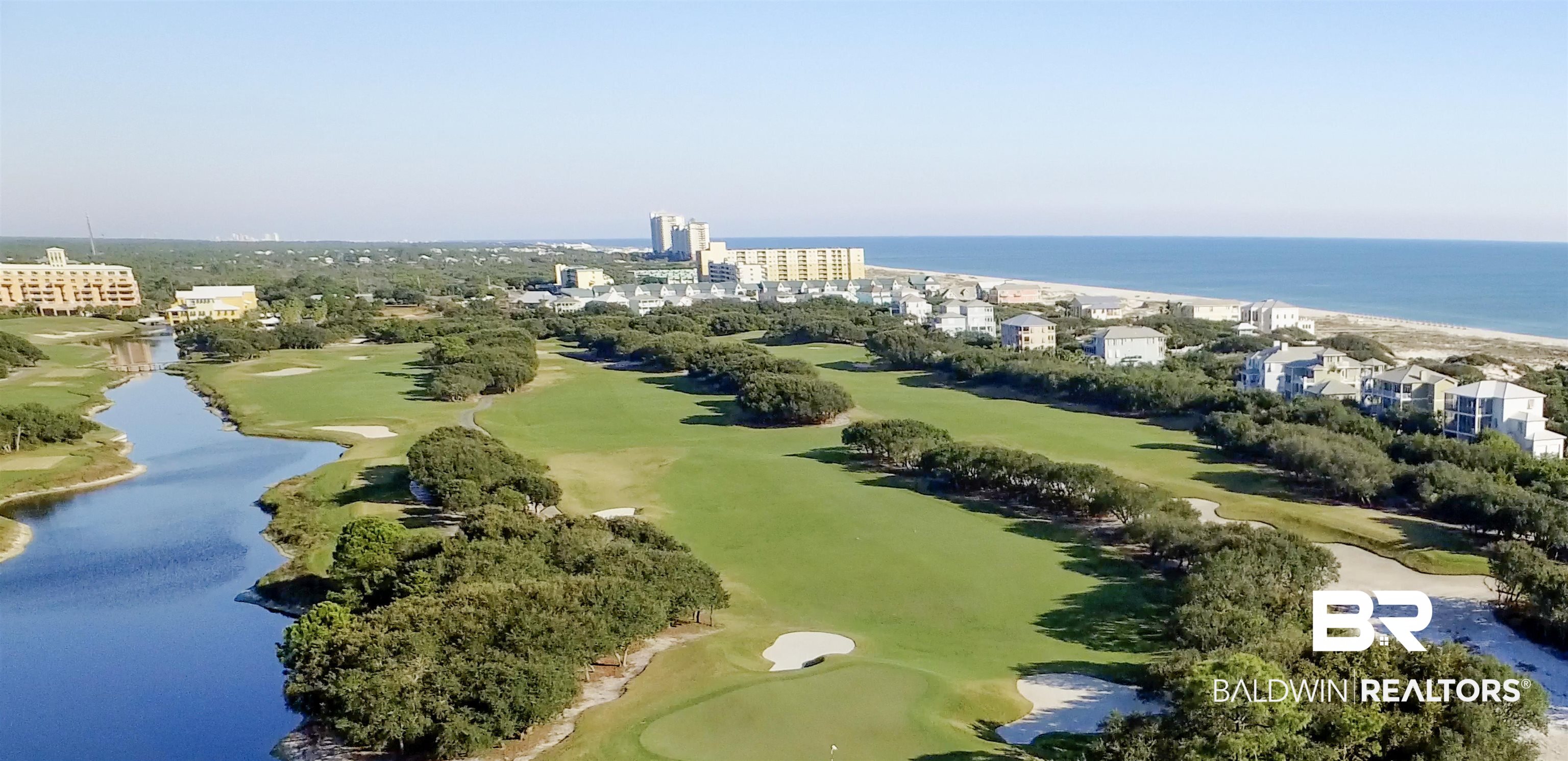 815 Plantation Road, Unit 405 Gulf Shores, AL 36542 - Photo 25 of 39 Aerial view featuring a water view