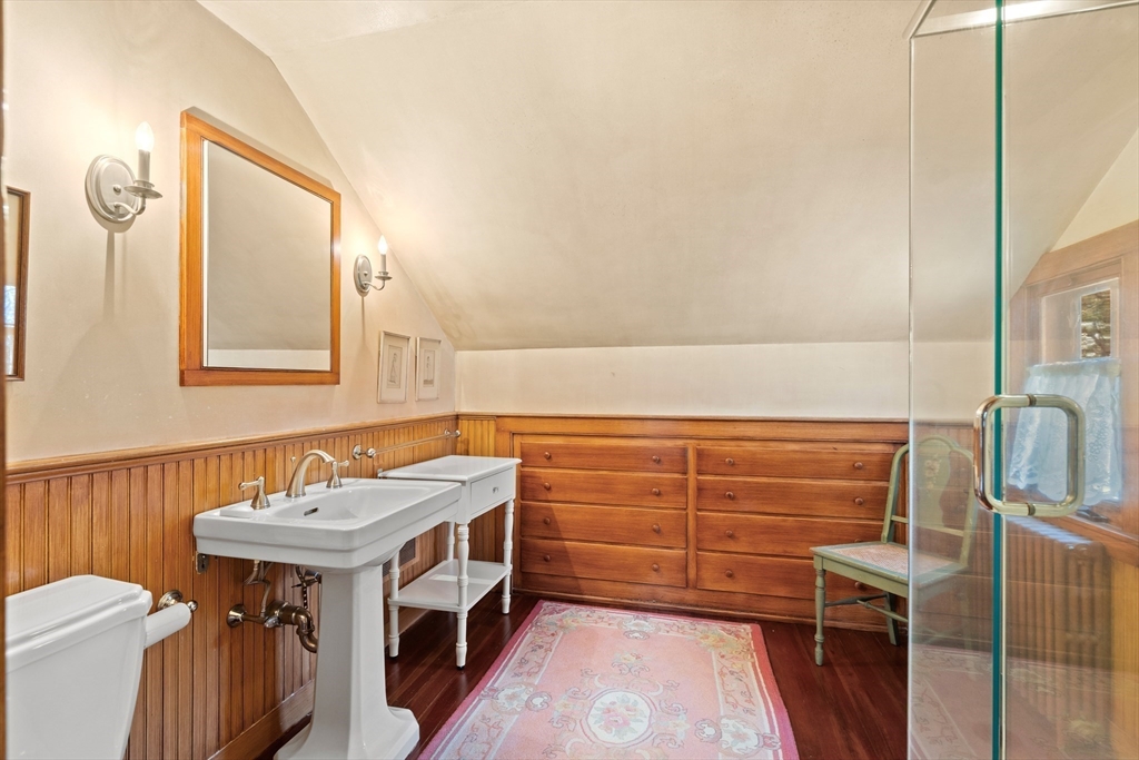 34 Miles River Road Hamilton, MA 01982 - Photo 32 of 42 a bathroom with a sink and a mirror