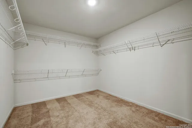 a view of a room with empty racks