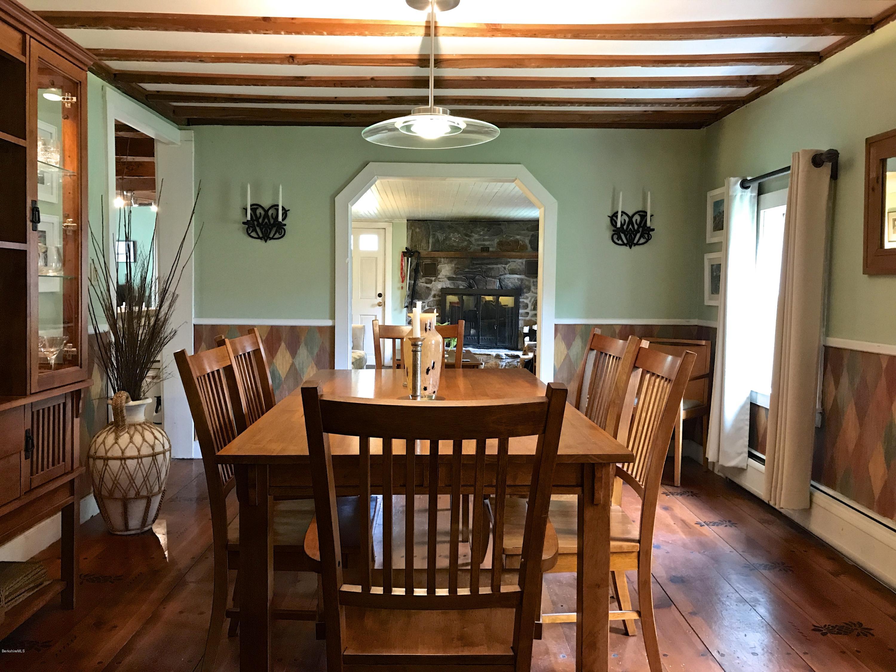 59 Salisbury Road Sheffield, MA 01257 - Photo 30 of 45 a view of a dining room with furniture window and wooden floor
