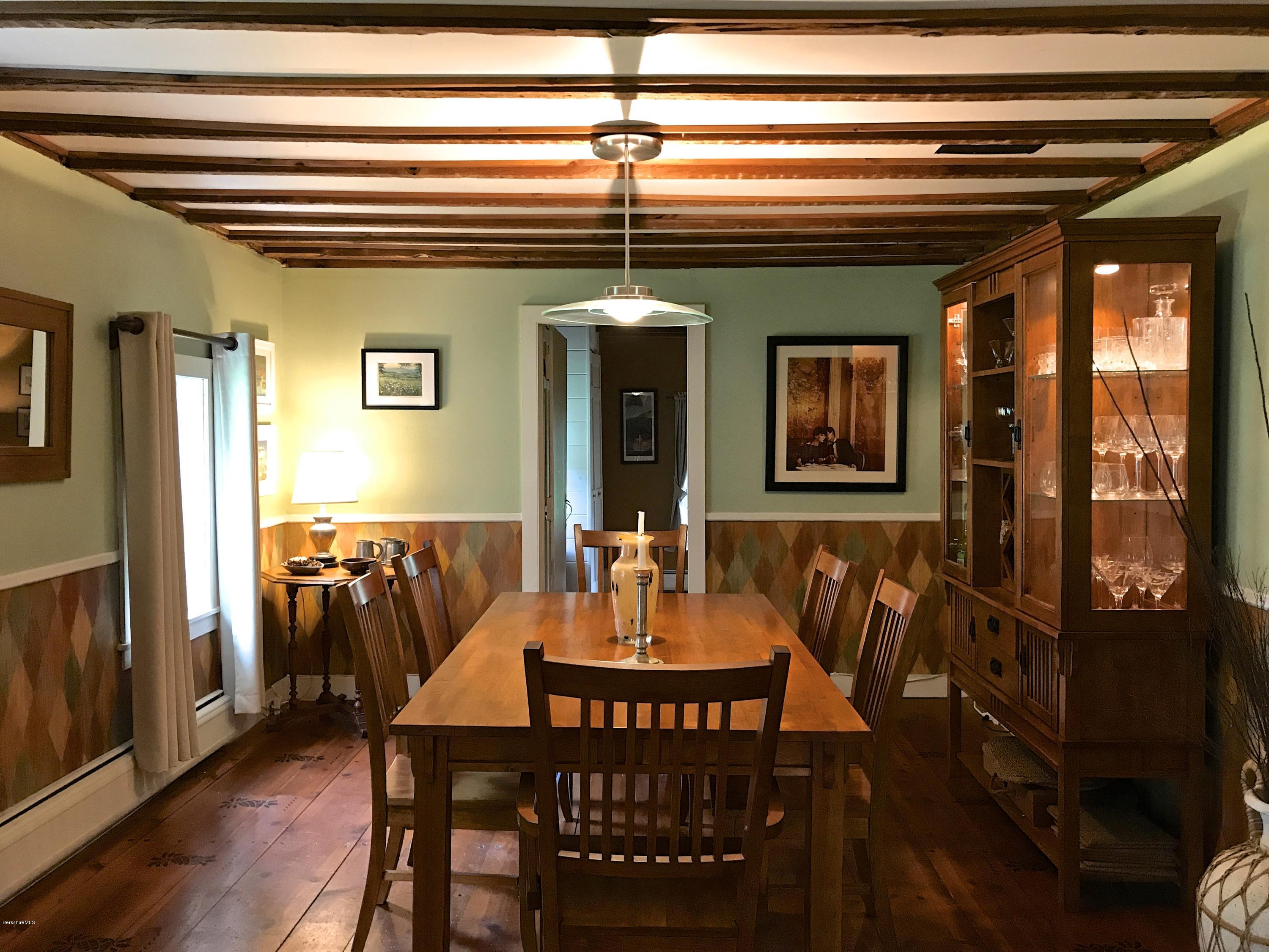 59 Salisbury Road Sheffield, MA 01257 - Photo 31 of 45 a view of a dining room with furniture window and wooden floor