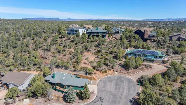 an aerial view of multiple house