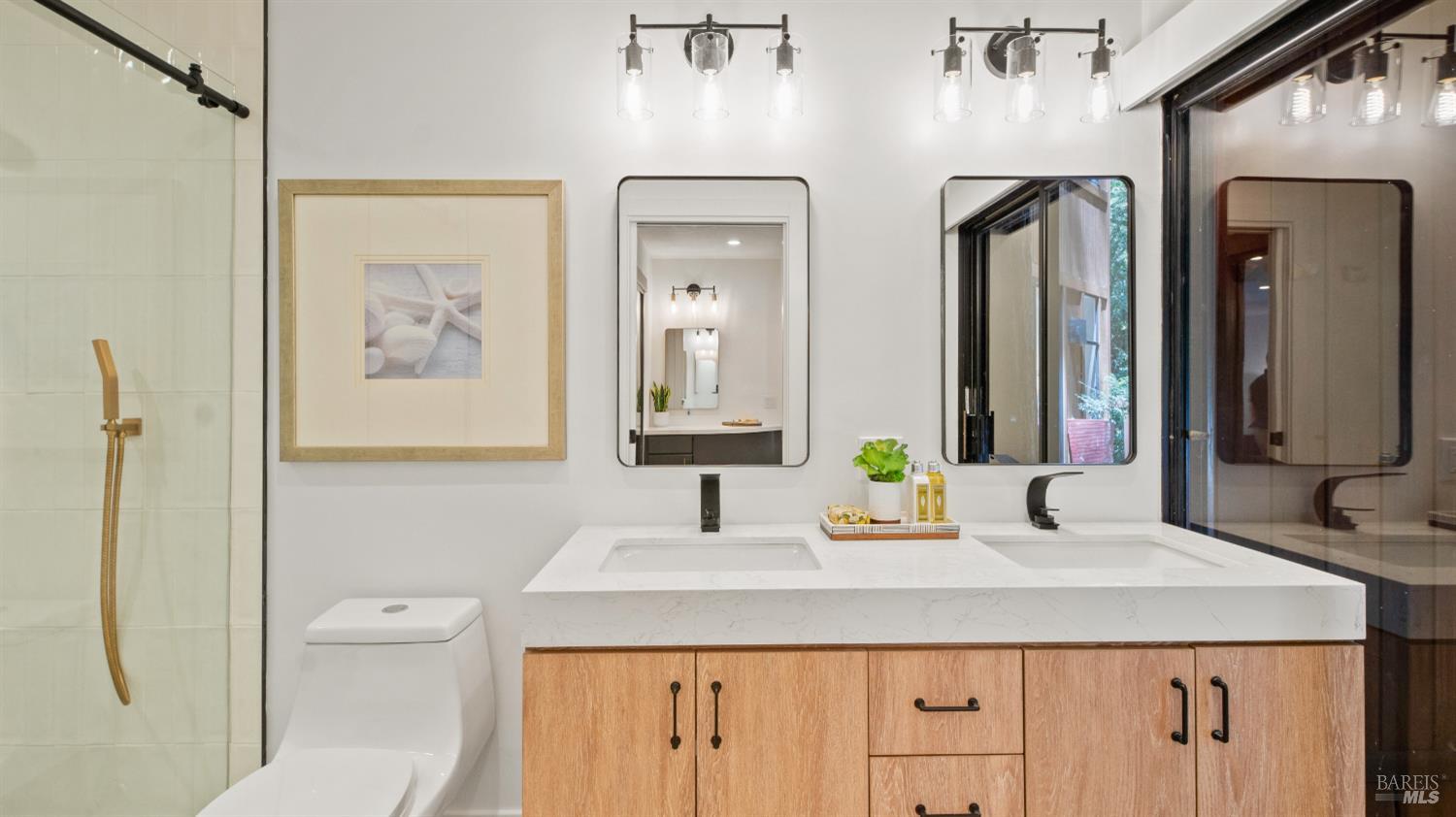 580 Ralston Avenue Mill Valley, CA 94941 - Photo 30 of 50 a bathroom with a sink and a mirror