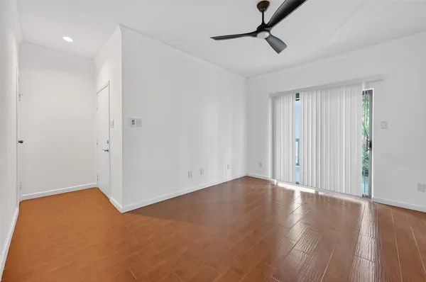 a view of an empty room