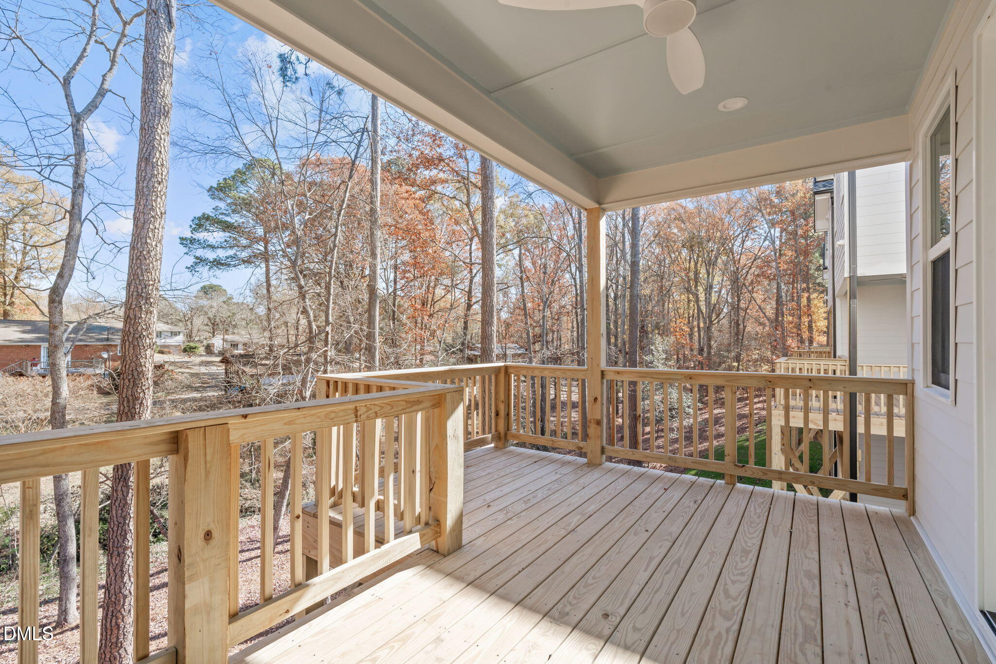 637 Conover Road, Unit B Durham, NC 27703 - Photo 44 of 52 a view of a balcony with wooden floor