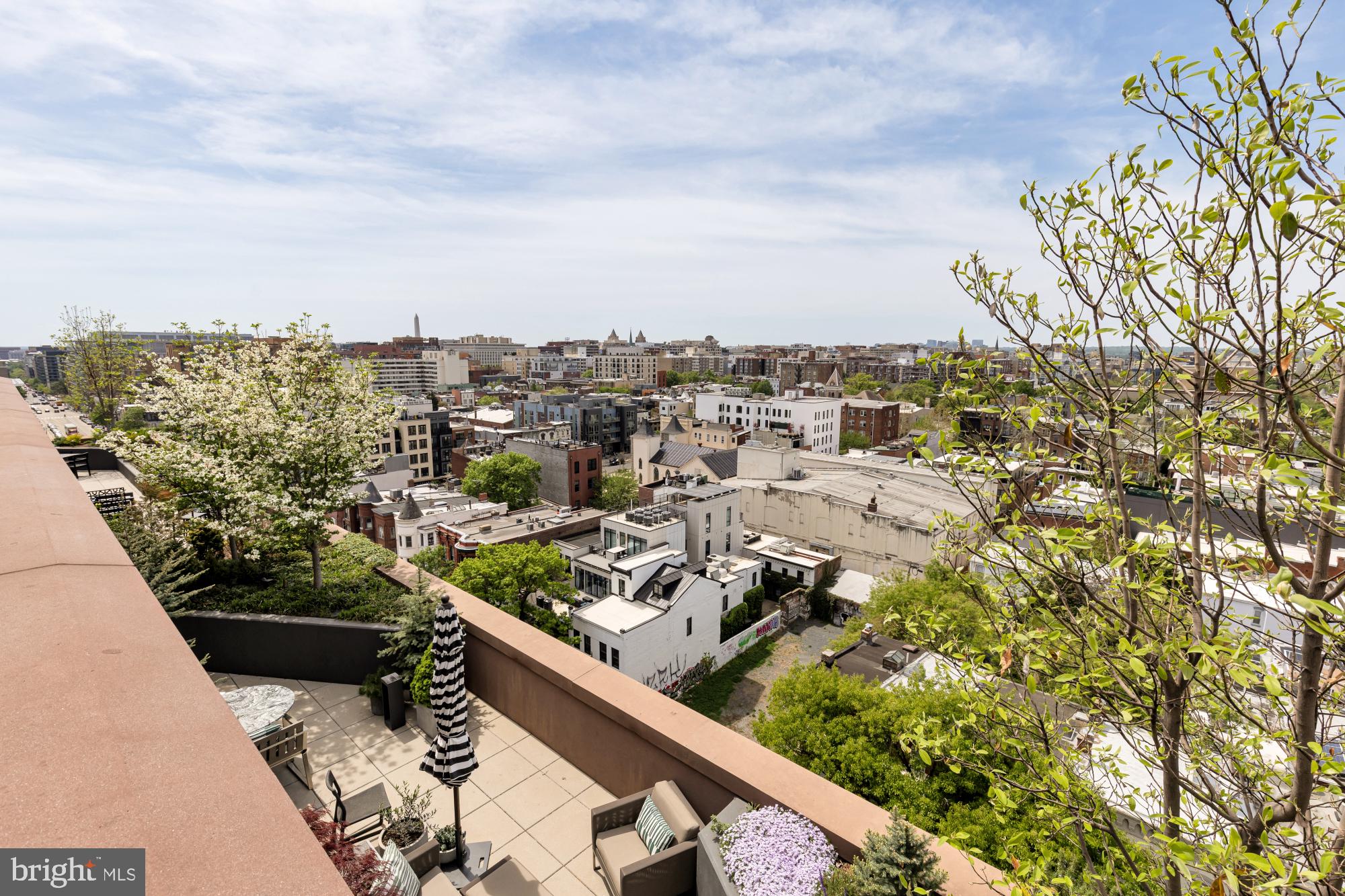 810 O Street Northwest, Unit 901 Washington, DC 20001 - Photo 29 of 38 a view of a city from a terrace