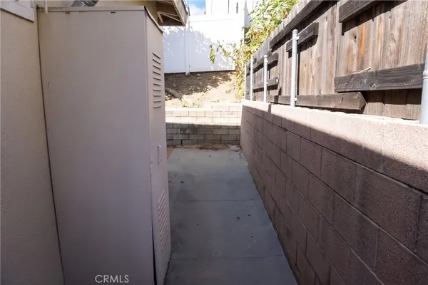 a view of storage and utility room