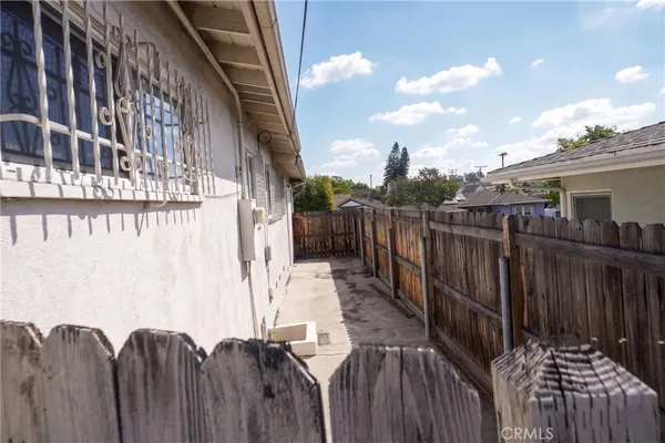 a view of a pathway of a building