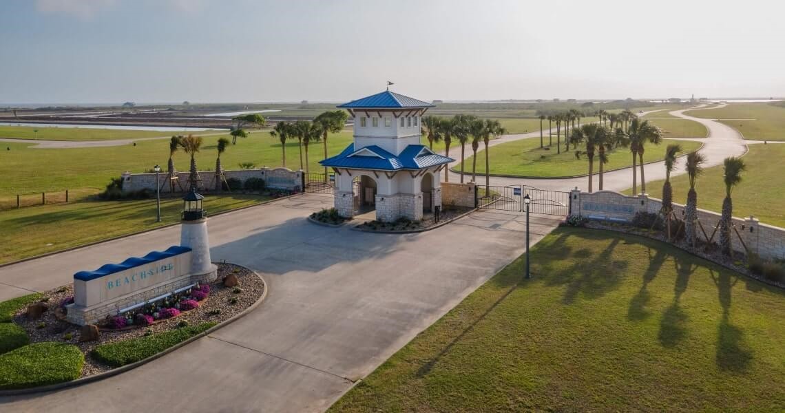 3210 Bay Rdg Drive Palacios, TX 77465 - Photo 2 of 18 swimming pool with outdoor seating and garden