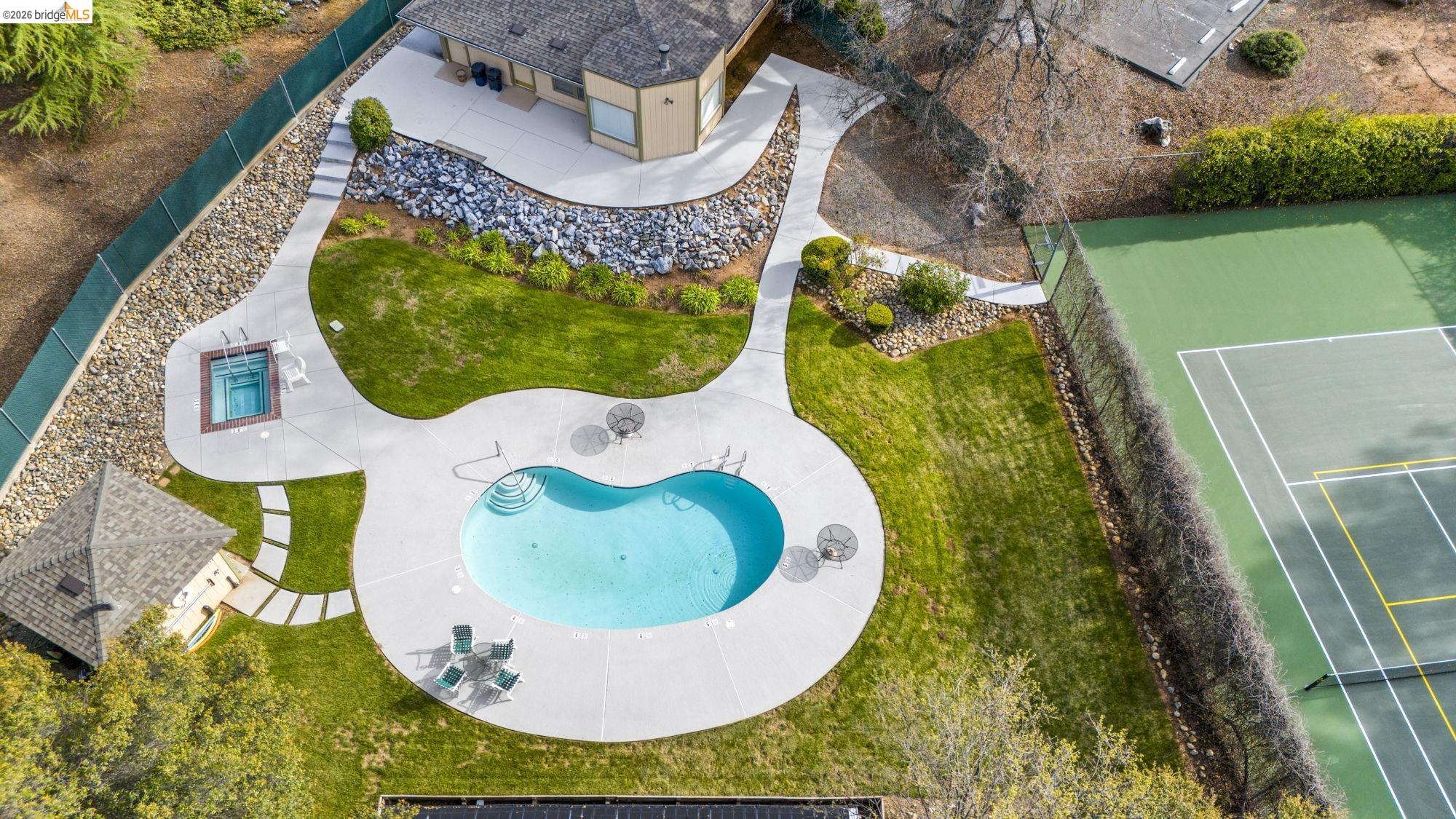 23685 Marble Quarry Road, Unit 8 Columbia, CA 95310 - Photo 21 of 25 an aerial view of a swimming pool