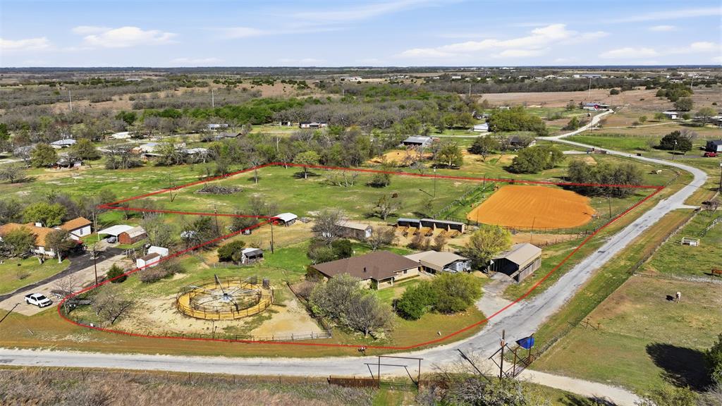 1644 County Road 195 Dublin, TX 76446 - Photo 33 of 34 an aerial view of a residential houses with outdoor space