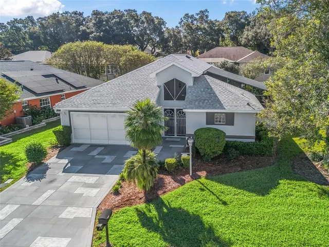 a aerial view of a house