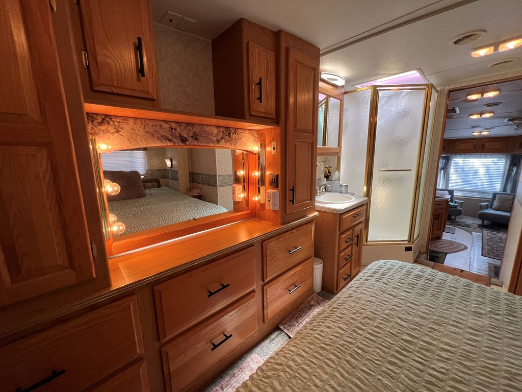294 Pioneer Ests Road Murphy, NC 28906 - Photo 21 of 36 RV bedroom dresser/cabinets