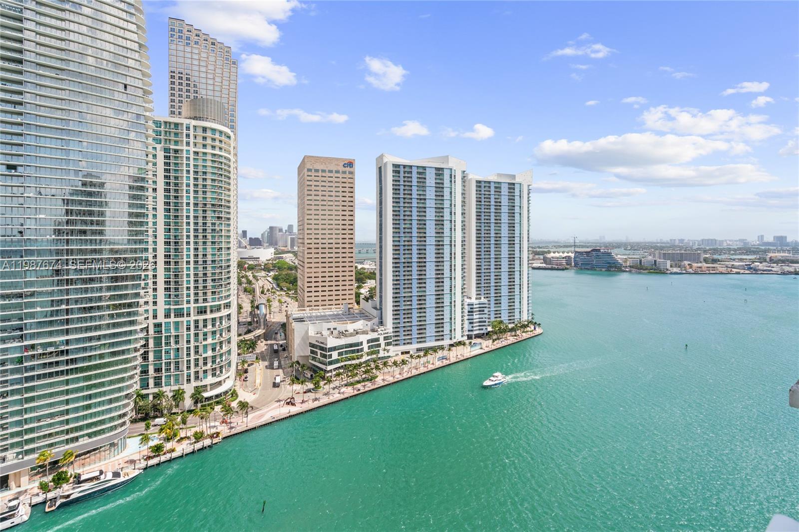 901 Brickell Key Boulevard, Unit 2804 Miami, FL 33131 - Photo 40 of 91 a view of a balcony with lake view