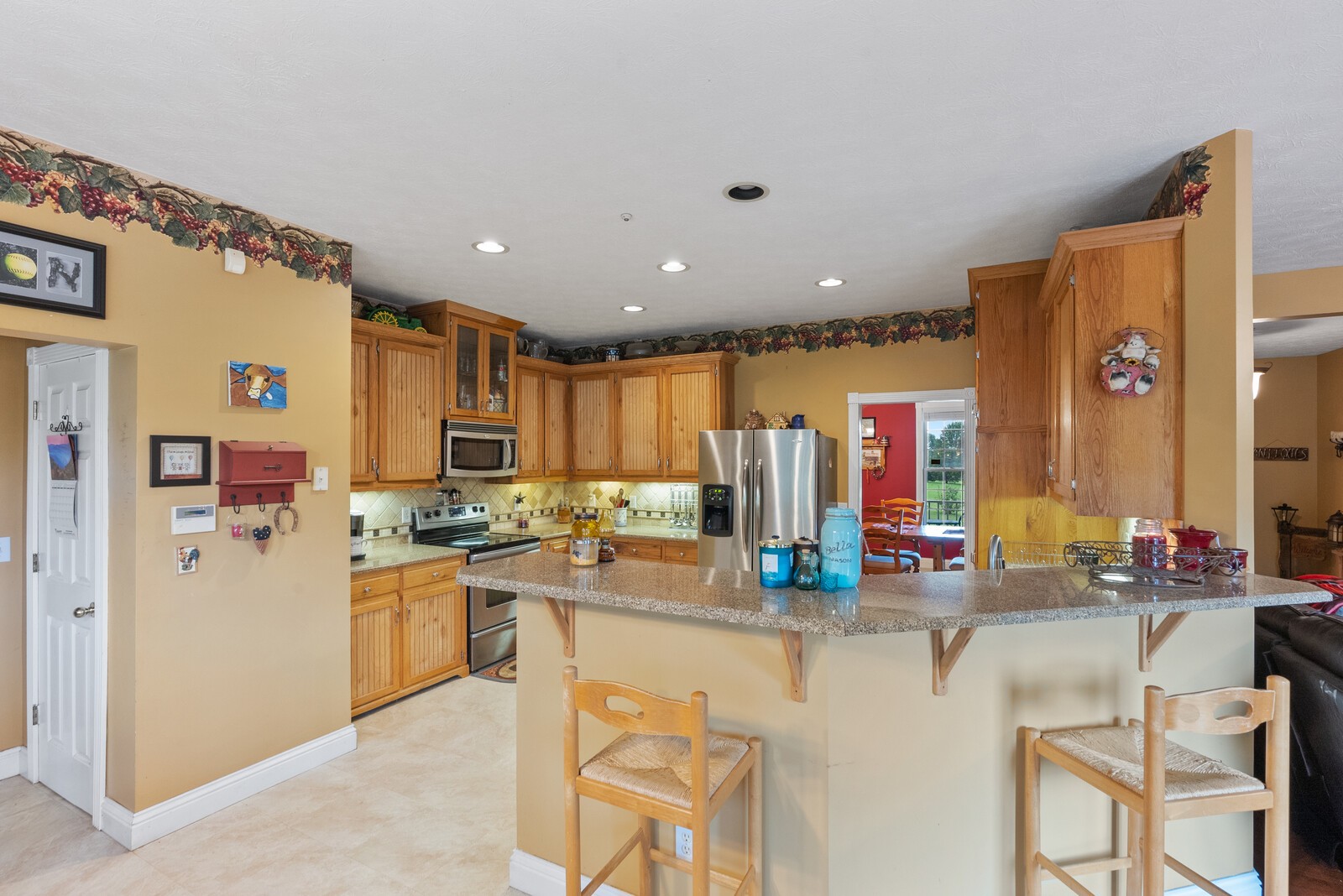 7336 Chowning Road Springfield, TN 37172 - Photo 16 of 45 a kitchen with sink refrigerator and cabinets