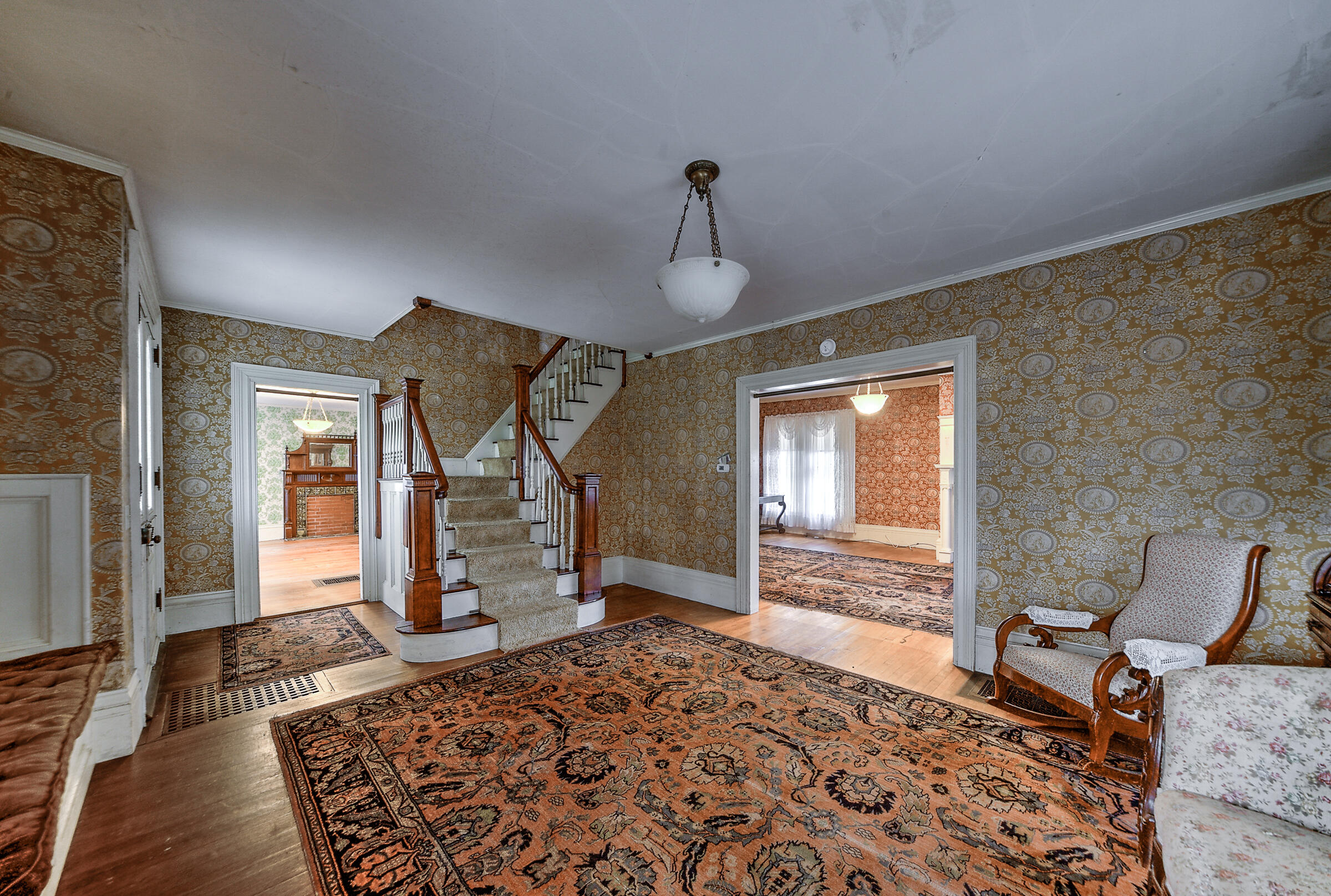 11 Back Hill Road Bowdoinham, ME 04008 - Photo 33 of 59 Living Room with Family Room Beyond