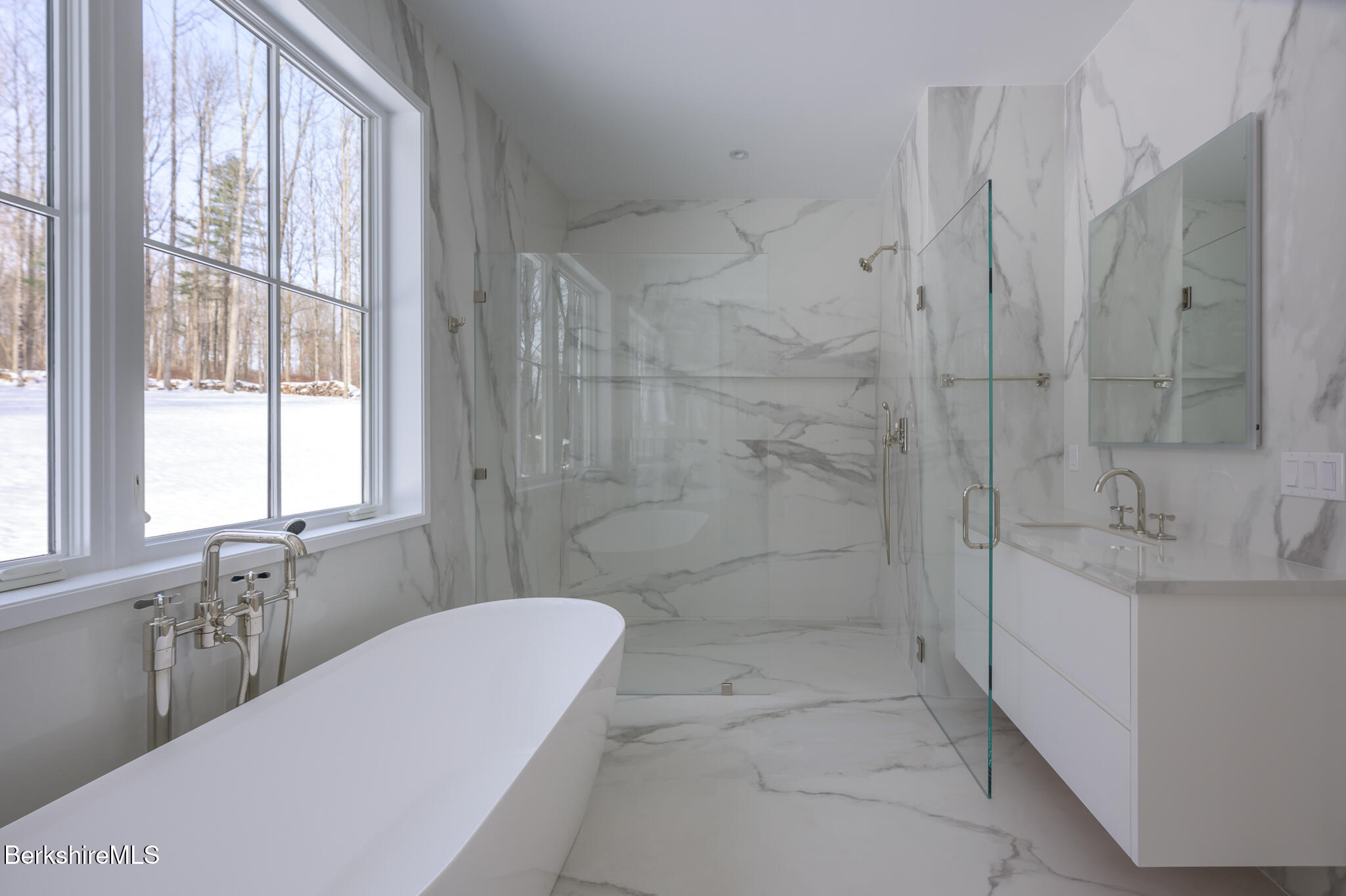 21 A Interlaken Road Stockbridge, MA 01266 - Photo 15 of 43 Hall Bath for Guest Rooms