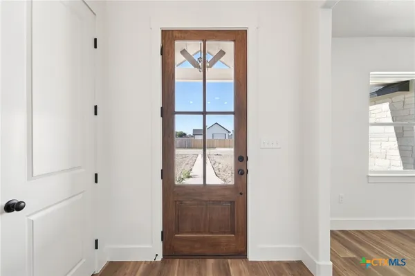 a view of front door