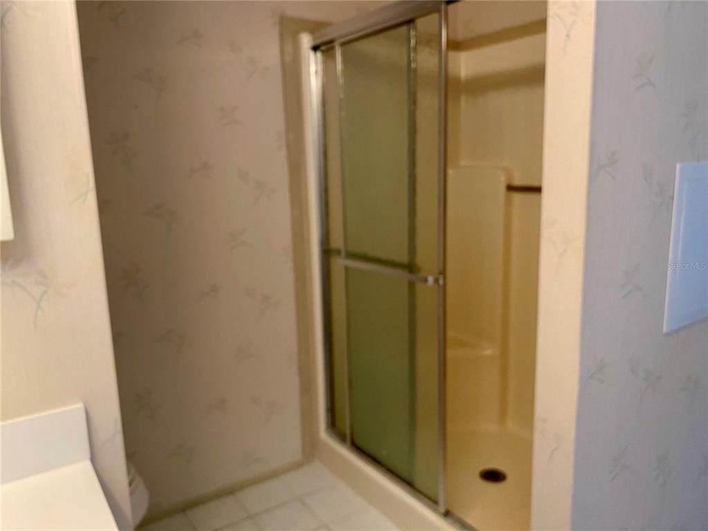 14517 Rialto Avenue Brooksville, FL 34613 - Photo 10 of 35 a bathroom with a glass shower door