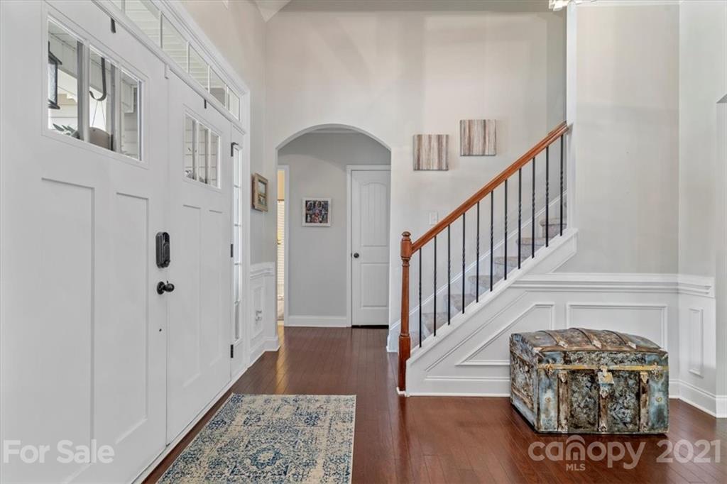 79067 Ridgehaven Road Lancaster, SC 29720 - Photo 6 of 38 a view of entryway and hall with wooden floor