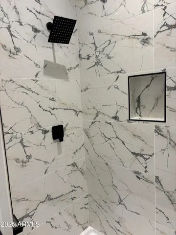 a view of a terrace with a bench