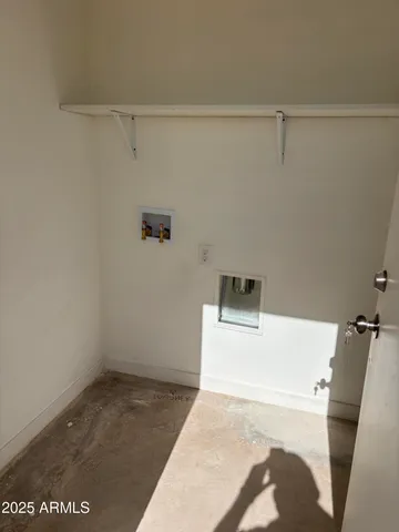 a view of a room with racks