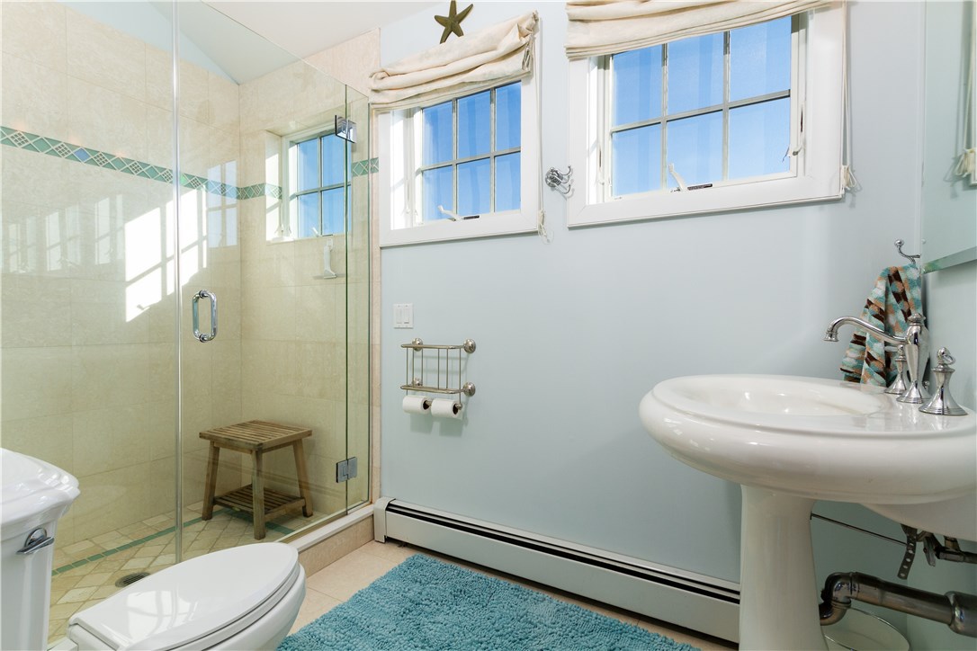 1507 West Side Road Block Island, RI 02807 - Photo 21 of 40 Master bath with large tiled surround walk-in shower!