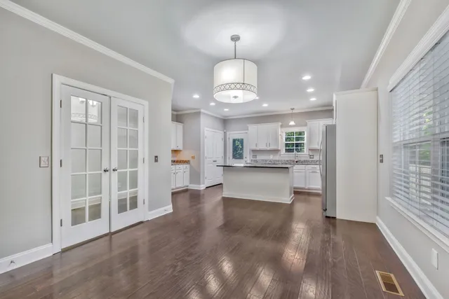 a view of an empty room